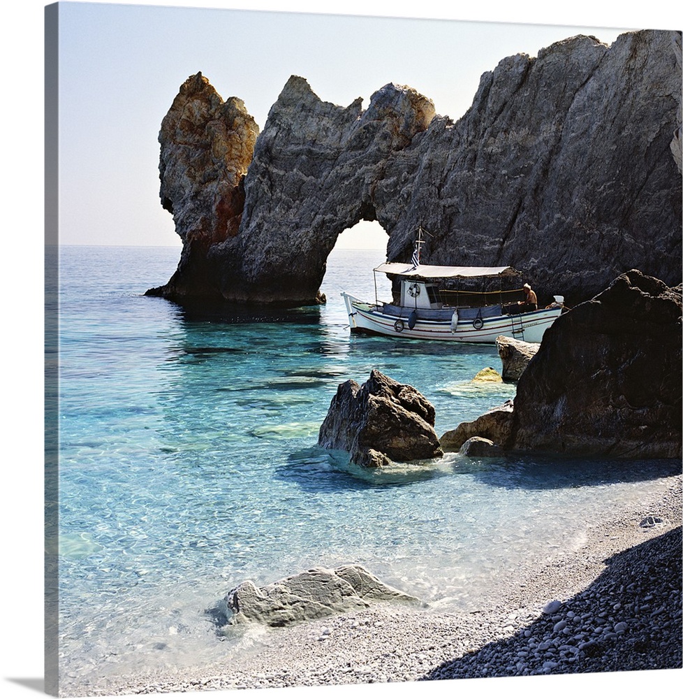 Greece, Aegean islands, Sporades, Skiathos island, Mediterranean area, Mediterranean sea, Travel Destination, Lalaria beach