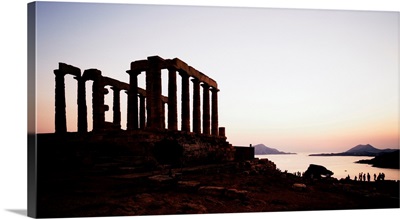 Greece, Athens, Cape Sounion, Temple of Poseidon