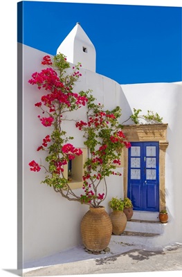 Greece, Attica, Kythira Island, Mediterranean, Typical Stone Portal Of A House In Hora