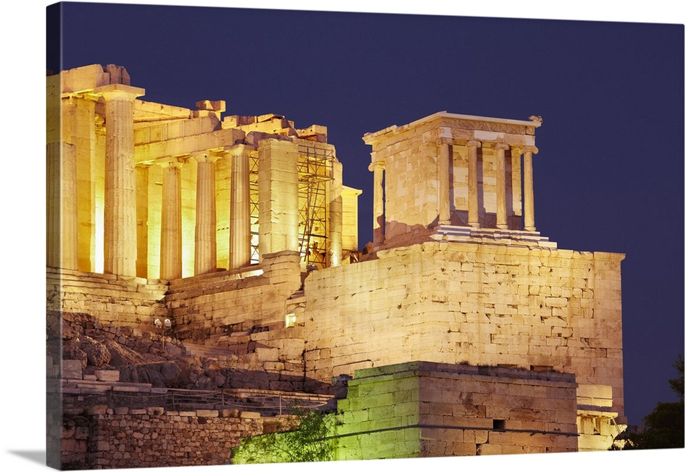 Greece, Central Greece and Euboea, Attica, Athens, Acropolis at sunset