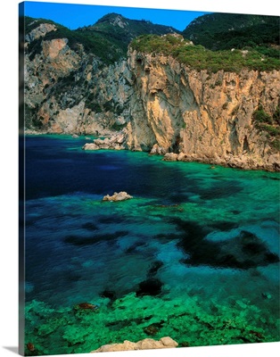 Greece, Corfu, Paleokastritsa Bay