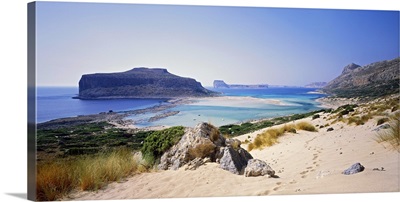 Greece, Crete, Chania, Gramvousa, Balos bay and island Gramvousa