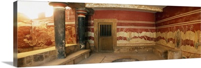 Greece, Crete, Iraklion, Knossos, Knossos Palace, the room of the throne