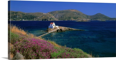 Greece, Dodecanese, Leros, The little church of Agios Isidoros