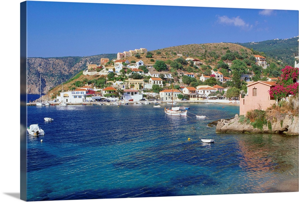 Greece, Ell..s, Ionian Islands, Cephalonia Island, Kefallinia, Assos village