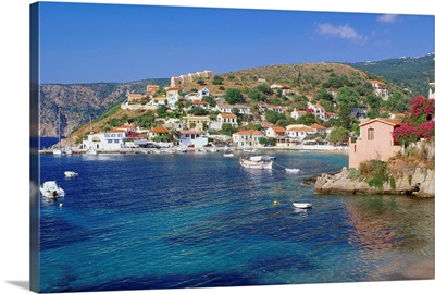 Greece, Ionian Islands, Cephalonia Island, Kefallinia, Assos village