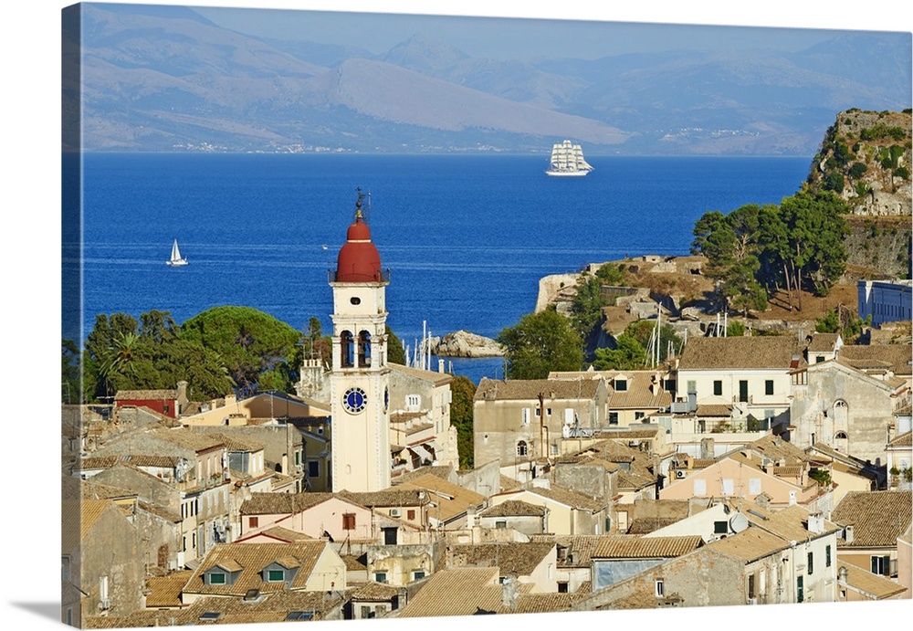 Greece, Ionian Islands, Mediterranean sea, Corfu Island, Agios Spyridon Church, Kerkyra.