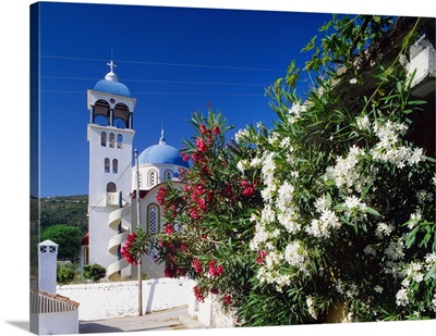 Greece, Ionian Islands, Ithaki island, Village of Exogi, church