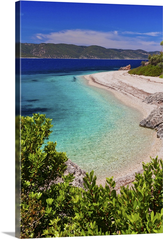 Greece, Ionian Islands, Mediterranean sea, Ionian sea, Greek Islands, Ithaca, Aghios Ioannis Beach.