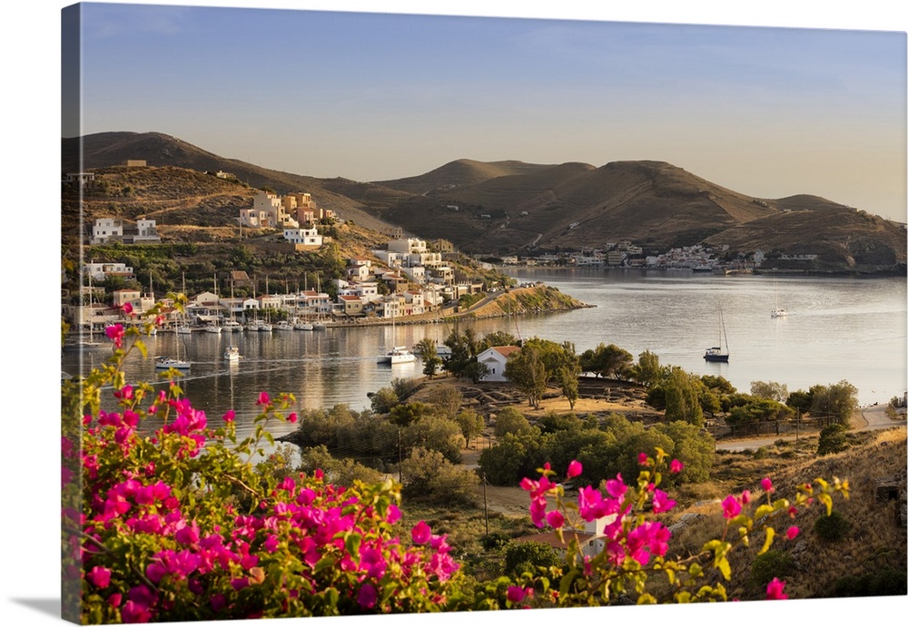 Greece, Aegean islands, Cyclades, Kea island, Mediterranean sea, Aegean sea, Greek Islands, Aegean, The bay of the village...
