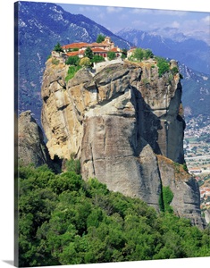 Greece, Thessalia, Meteora, Kalambaka, Agia Trias Monastery image thumbnail