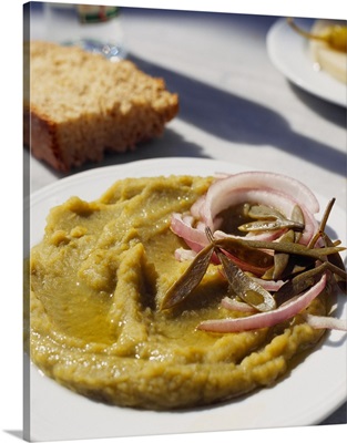 Greece, Vegetables puree with red onion