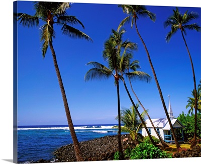 Hawaii, Tropics, Pacific ocean, Big Island, Kona, little church