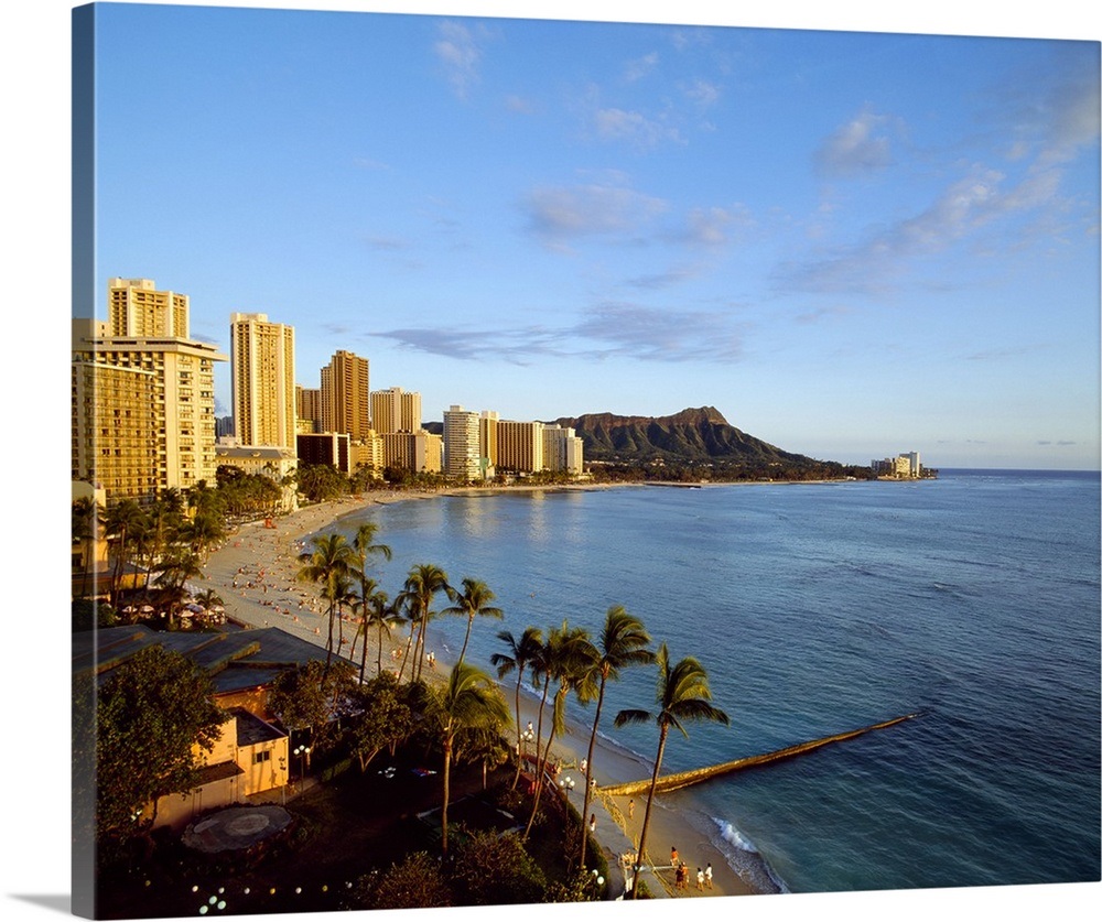 Hawaii, Tropics, Pacific ocean, Oahu island, Honolulu, Waikiki beach