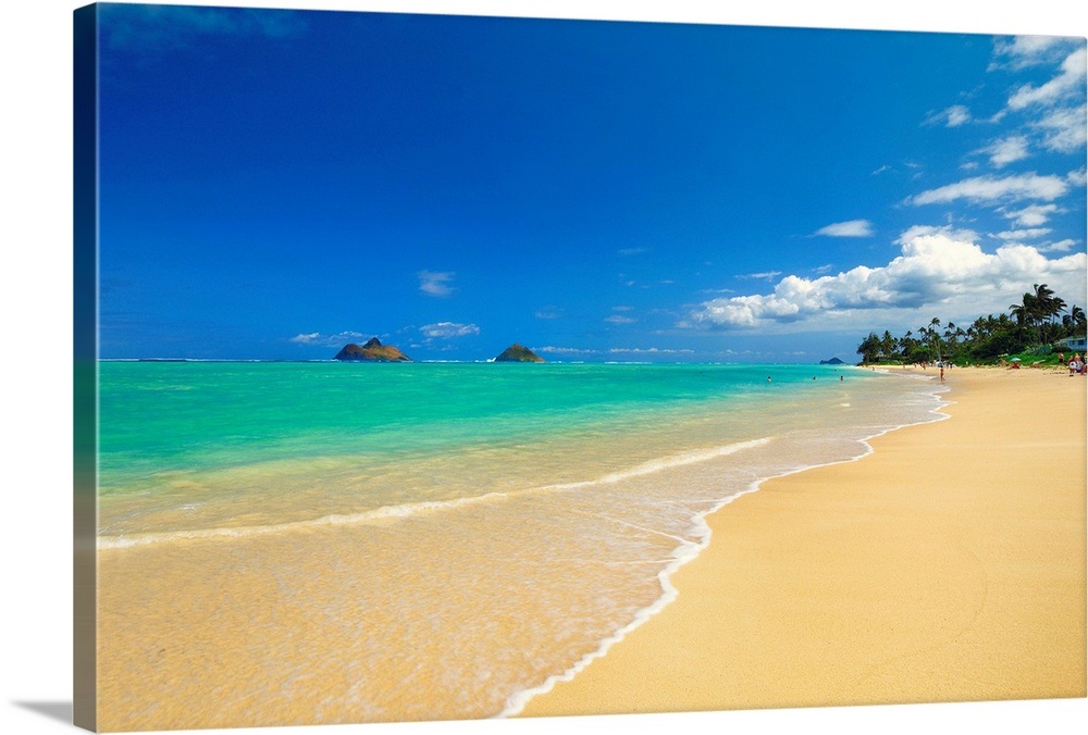 Hawaii, Tropics, Pacific ocean, Oahu island, Kailua, Lanikai beach Wall