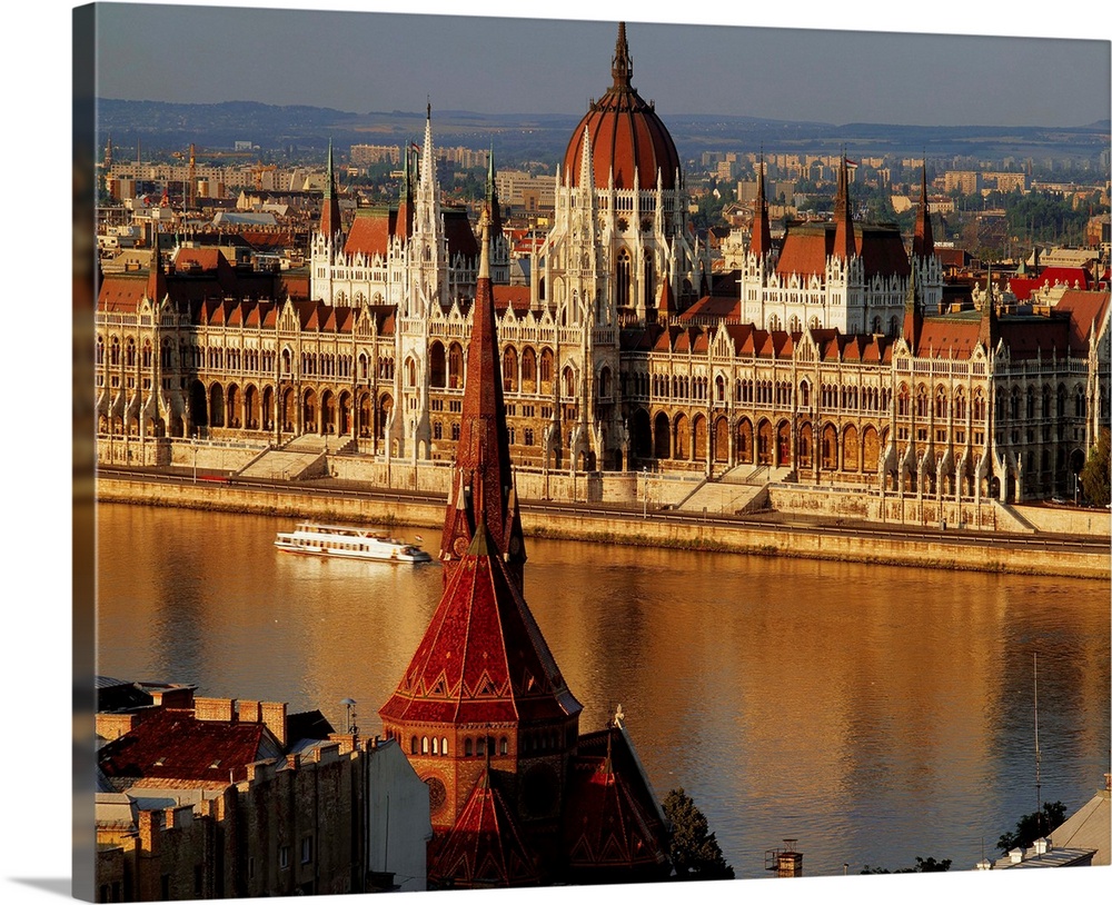 Hungary, Budapest, View of the Parliament