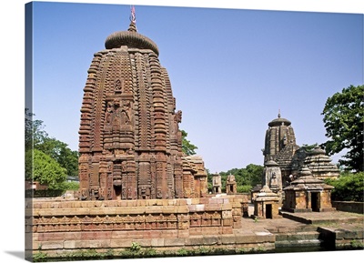 India, Orissa, Bhubaneswar, View of the Muktesvara Temple
