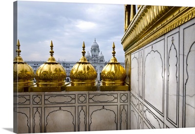India, Punjab, Amritsar, Golden Temple, terrace on Hari Mandir