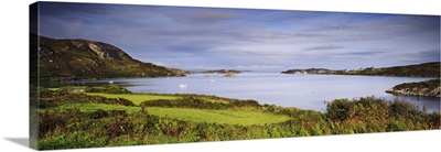 Ireland, Cork, Crookhaven, View of Crookhaven Bay and the village