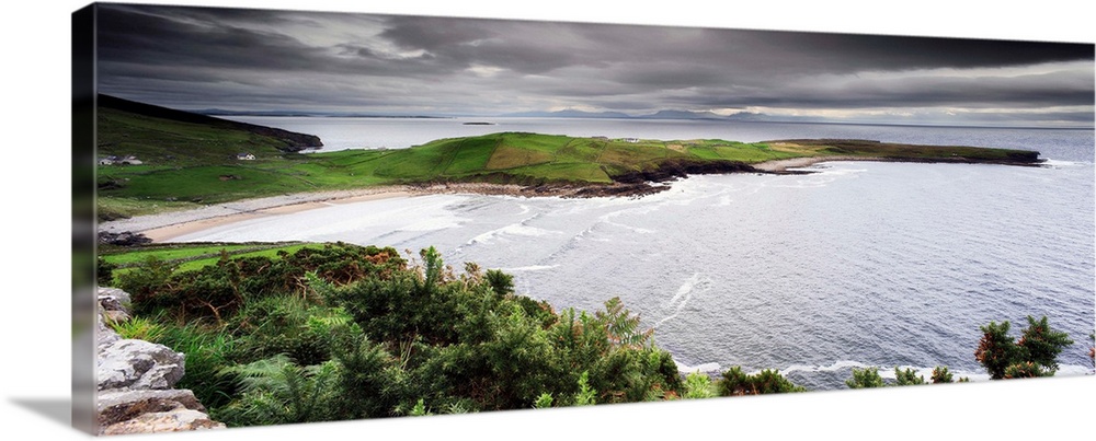 Ireland, Donegal, Travel Destination, Coastal landscape near Kilcar, in the Slieve League cliffs area