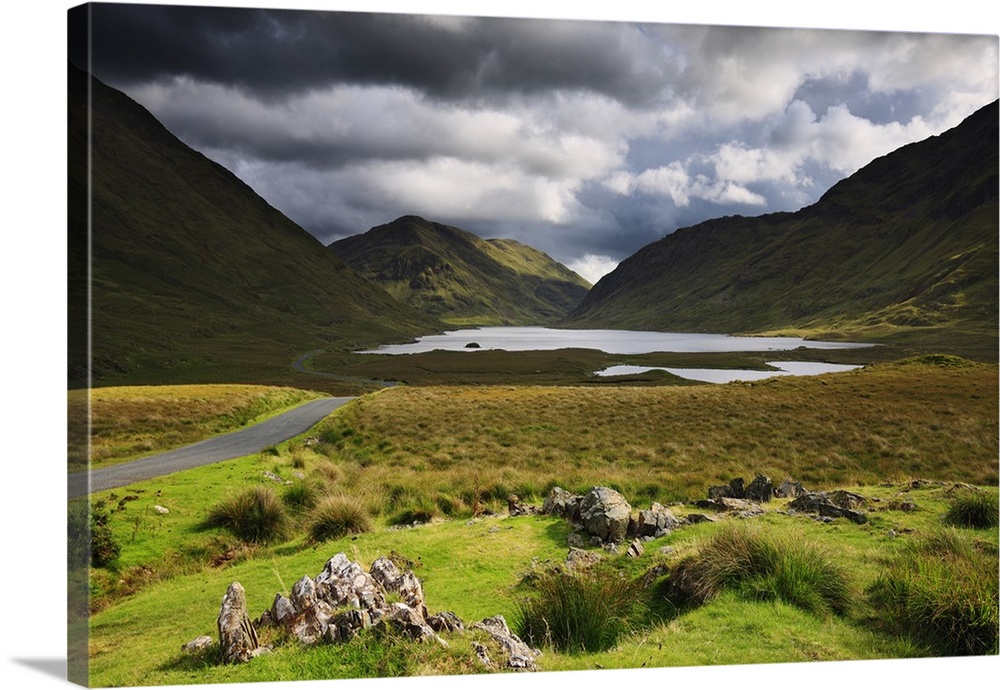 Ireland, Mayo, Westport, Landscape in the Doolough Pass