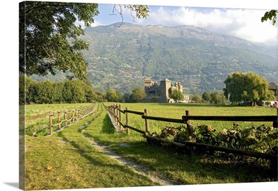 Italy, Aosta Valley, Fenis, Mediterranean area, Alps, Aosta district, Fenis Castle