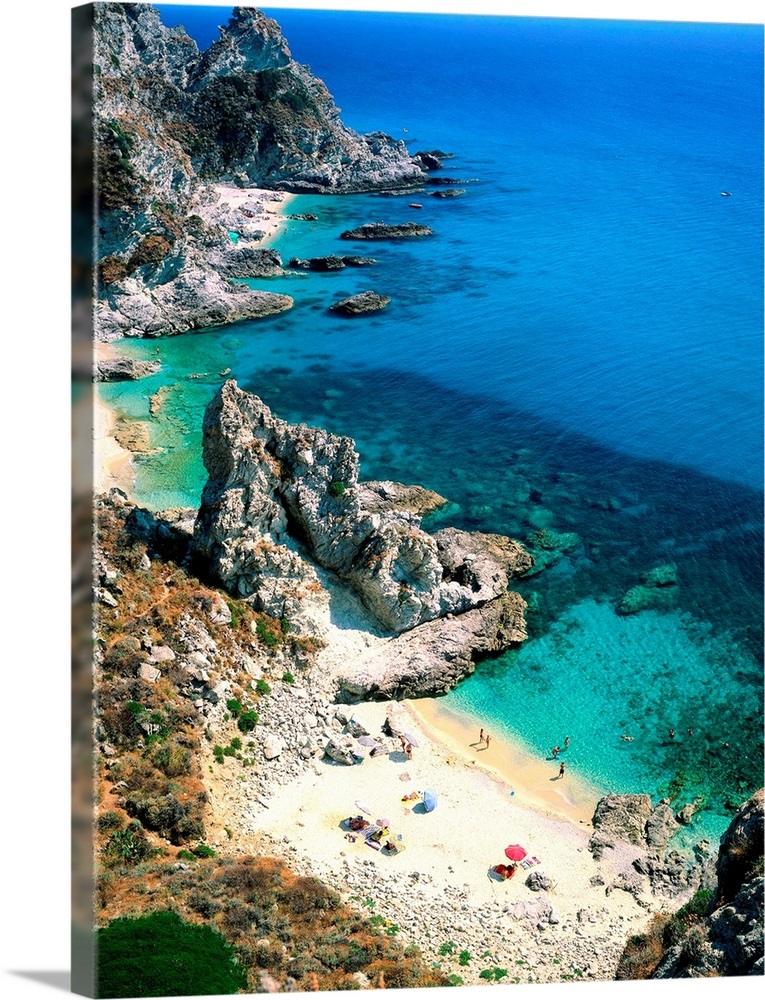 Italy, Calabria, Capo Vaticano, Beach Wall Art, Canvas Prints, Framed