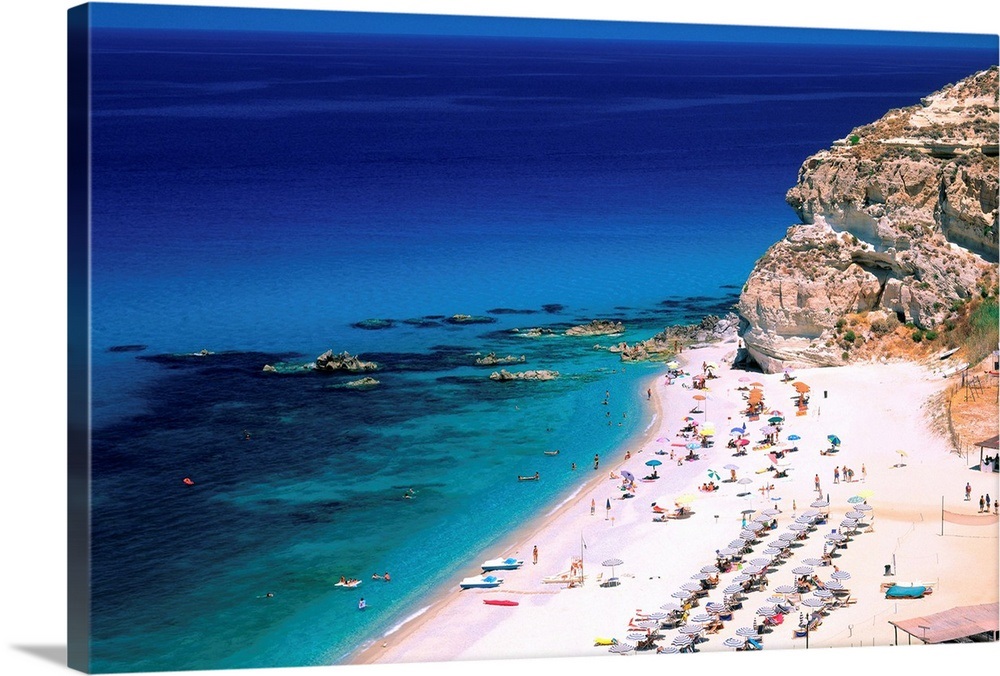 Italy, Calabria, Tropea, Santa Domenica, Riaci beach Wall Art, Canvas