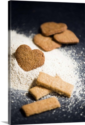 Italy, Calizzano, Chestnut flour biscuits