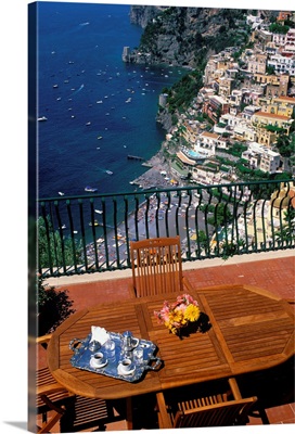 Italy, Campania, Amalfi coast, view of Positano
