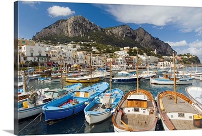 Italy, Campania, Capri, Marina Grande harbor