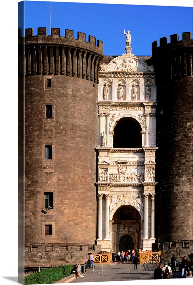 Italy, Campania, Naples, Castel Nuovo called also Maschio Angioino