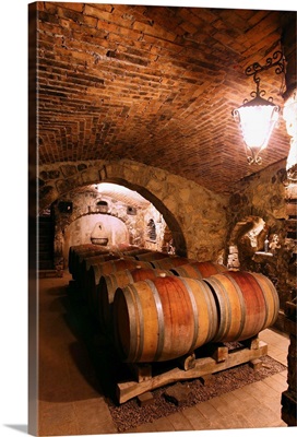 Italy, Campania, Taurasi, Antonio Caggiano wine cellar