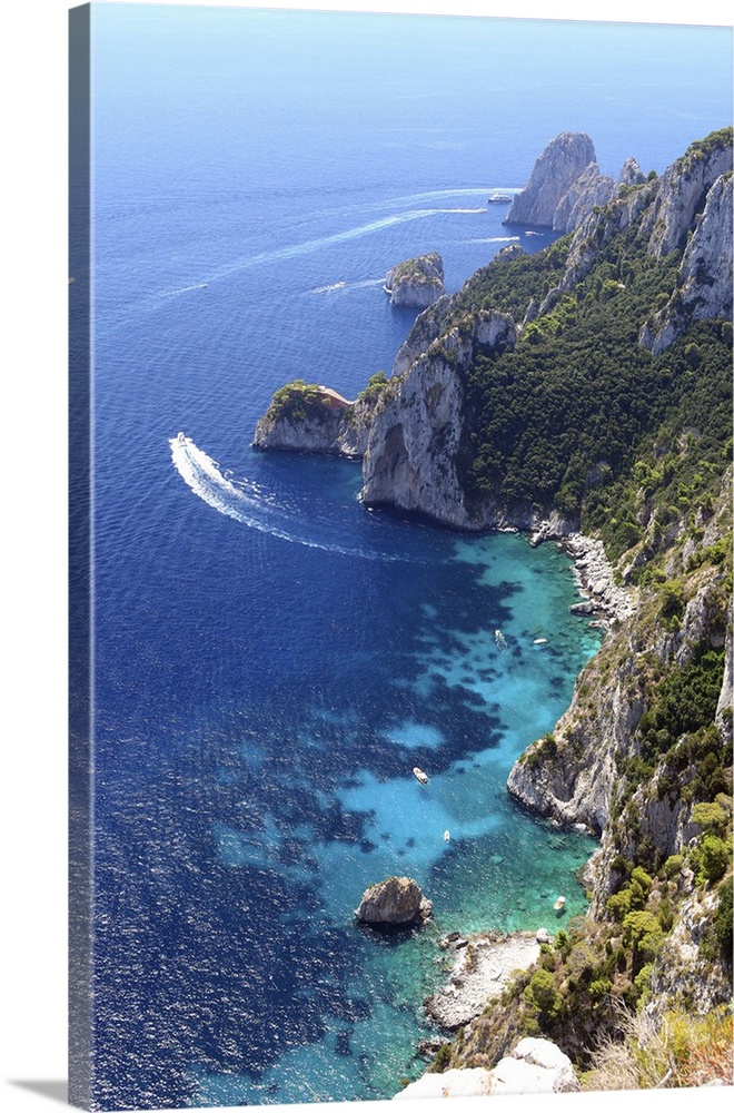 Italy, Campania, Tyrrhenian coast, Napoli district, Capri, Cala Matermania