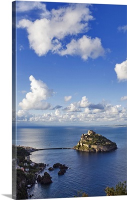 Italy, Campania, Tyrrhenian coast, Napoli district, Ischia Island, Aragonese castle