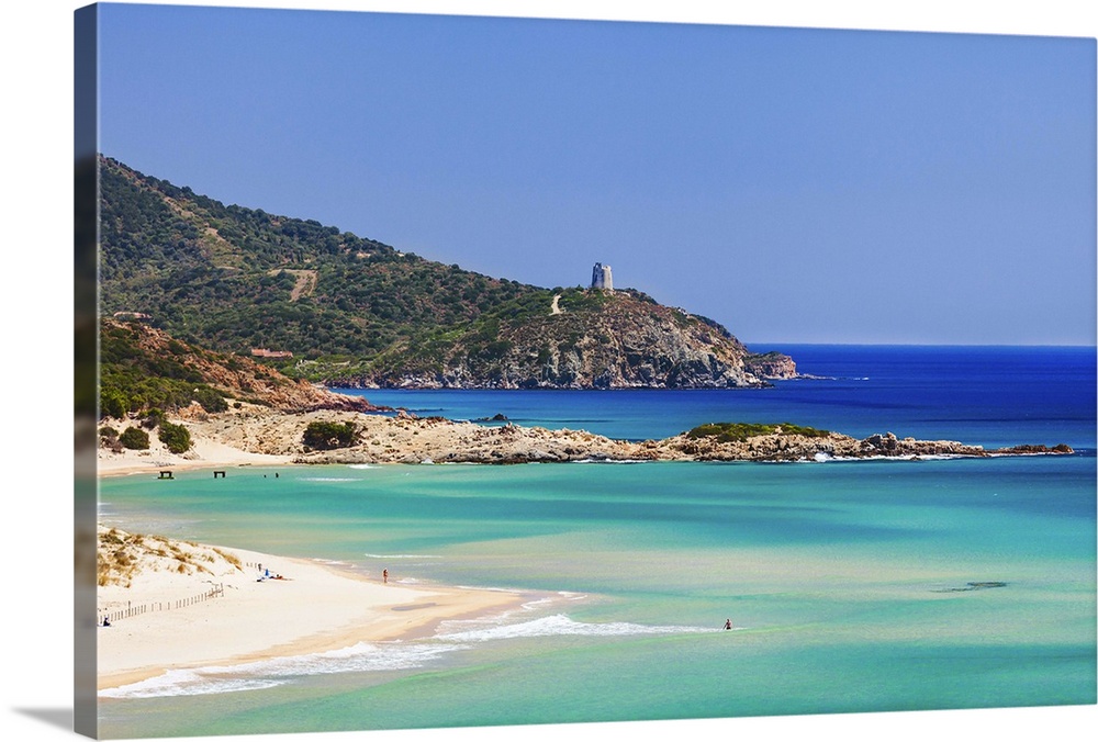 Italy, Sardinia, Mediterranean sea, Sulcis Iglesiente, Cagliari district, Costa del Sud, Chia, Porto Campana beach.