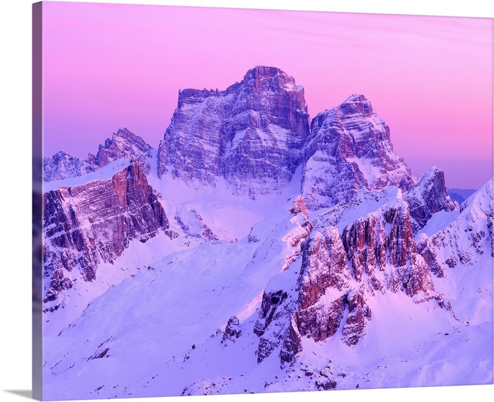 Italy, Dolomites, Pelmo, Mount Pelmo, sunset