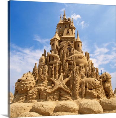 Italy, Emilia-Romagna, Cervia, World Sand Sculptures Championship