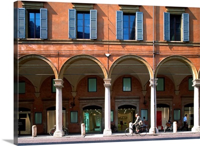 Italy, Emilia-Romagna, Modena, Arcades along Via Emilia