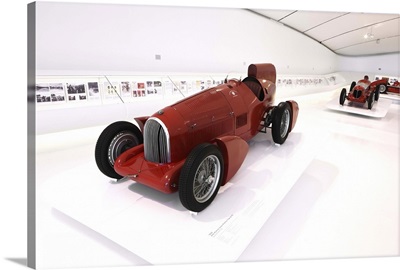 Italy, Emilia-Romagna, Modena district, Modena, Cars inside the Museo Casa Enzo Ferrari