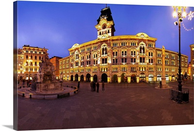 Italy, Friuli-Venezia Giulia, Trieste, Piazza Unita d'Italia, Town Hall