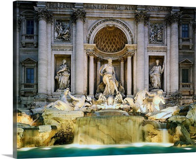 Italy, Latium, Mediterranean area, Roma district, Rome, Trevi Fountain