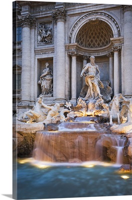 Italy, Latium, Mediterranean area, Rome, Trevi Fountain
