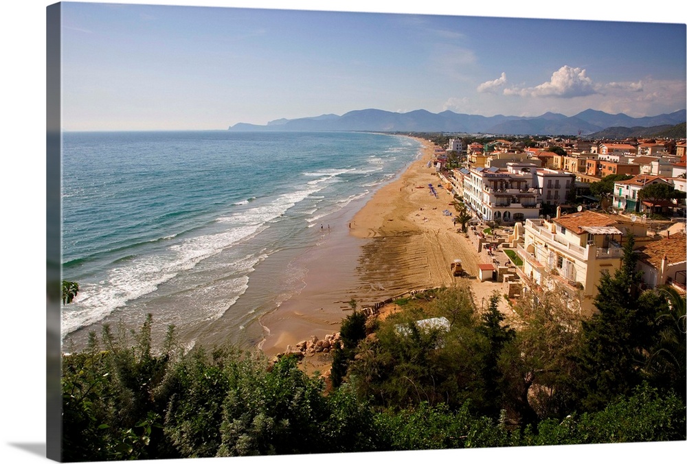 Italy, Italia, Latium, Lazio, Sperlonga town, beach