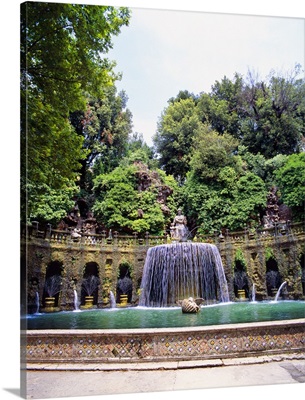 Italy, Latium, Tivoli, Villa d'Este fountain (UNESCO World Heritage)