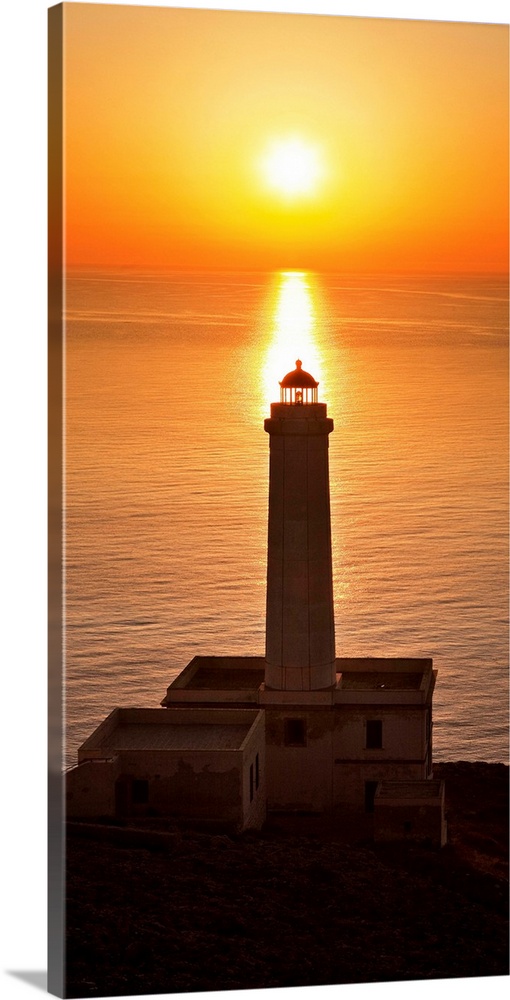 Italy, Lighthouse on Punta Palascia, the coastline between Otranto & Santa Cesarea Terme