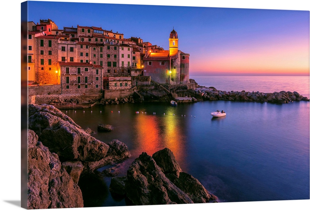 Italy, Liguria, La Spezia district, Riviera di Levante, Tellaro, Mediterranean sea, Ligurian sea, Ligurian Riviera,.