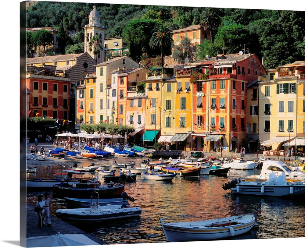 Italy, Liguria, Portofino, The small harbor