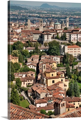 Italy, Lombardy, Bergamo district, Bergamo, Bergamo Alta, The city