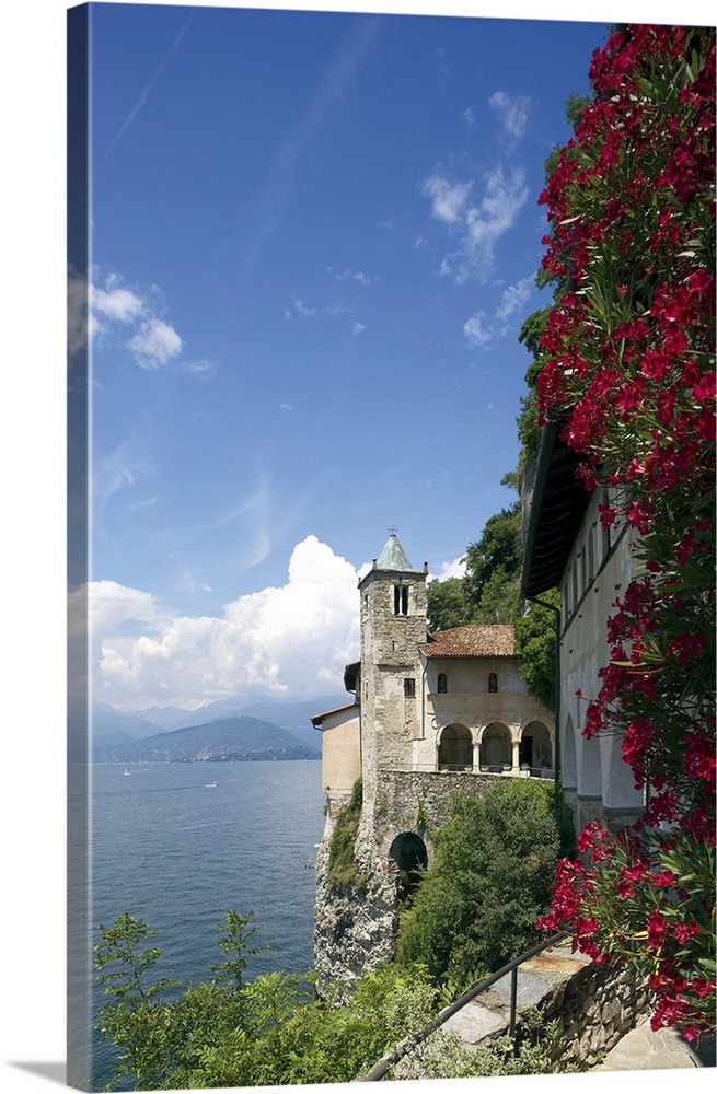 Italy, Lombardy, Lake Maggiore, Laveno, The Eremo of Santa Caterina del Sasso